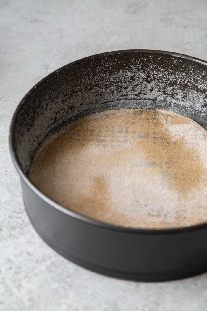 sugared springform pan