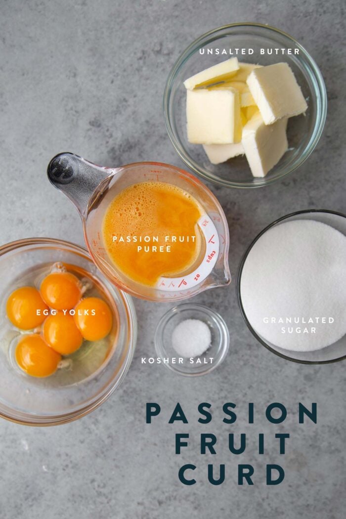 Passion Fruit Curd Ingredients