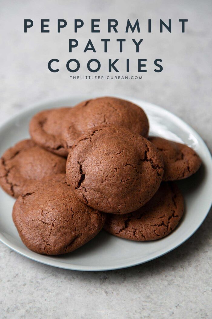 Peppermint Patty Stuffed Chocolate Cookies