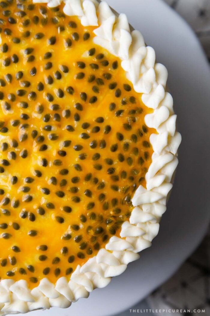 Passion Fruit Curd Cake