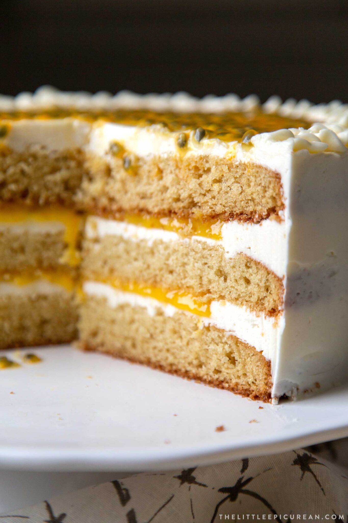 Passion Fruit Cake The Little Epicurean