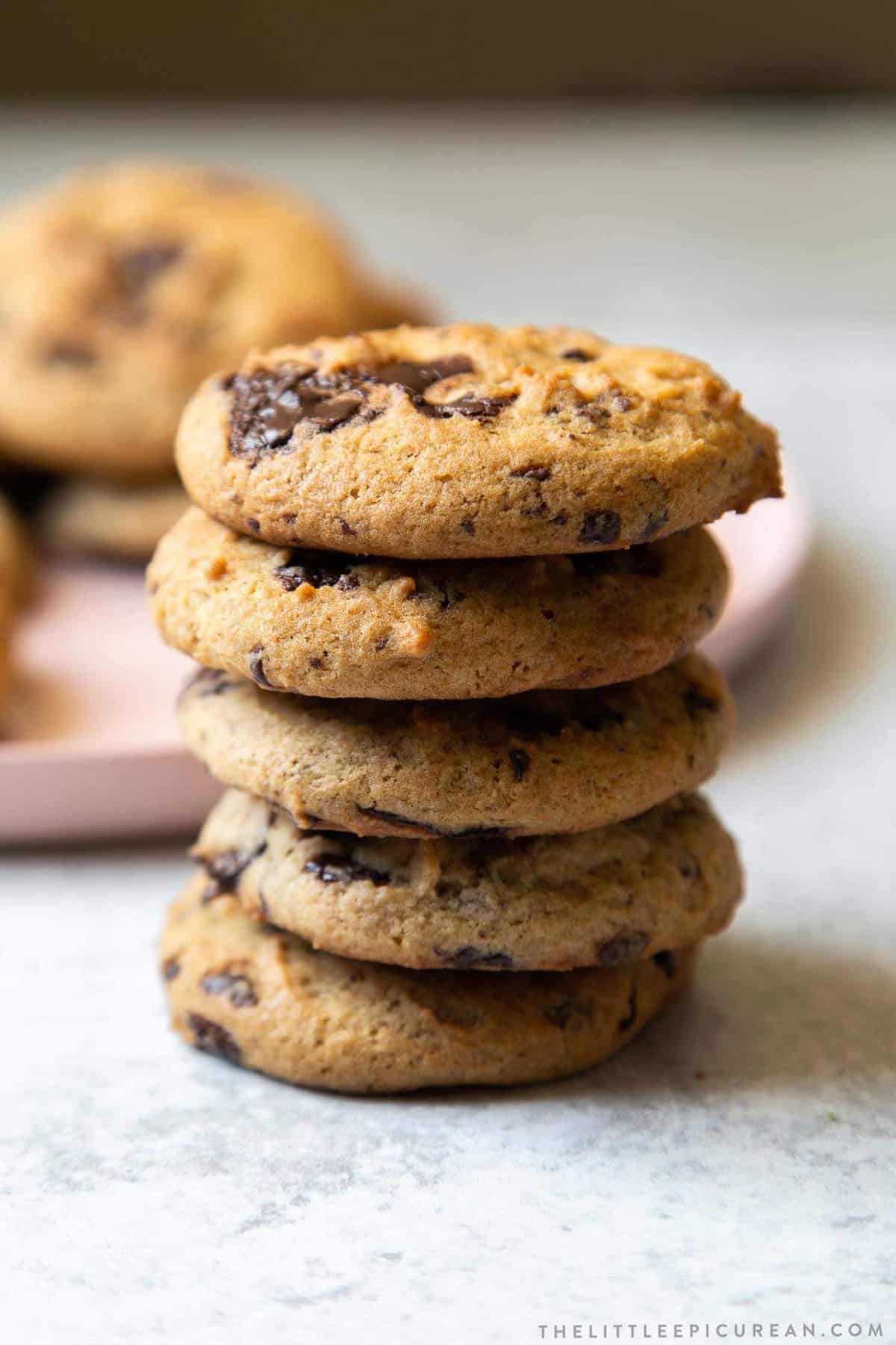 Stacked Banana Chocolate Chip Cookies