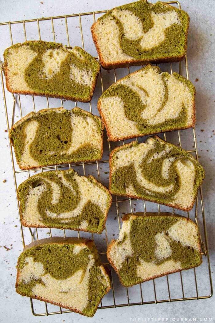 Matcha Marble Pound Cake