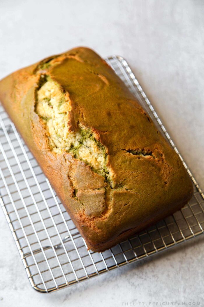Matcha Pound Cake Loaf
