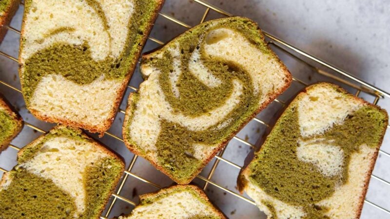 Matcha Marble Pound Cake