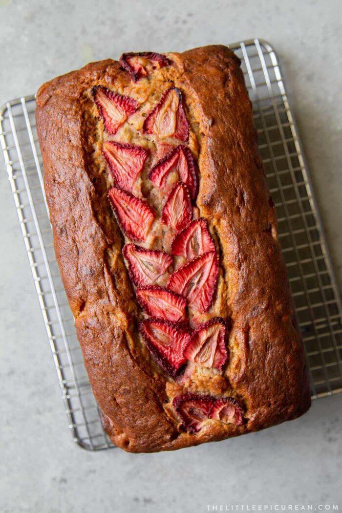 strawberry banana bread