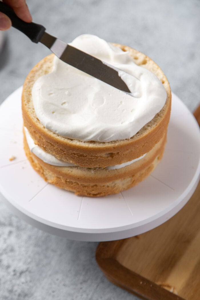 whipped cream frosting for coconut layer cake