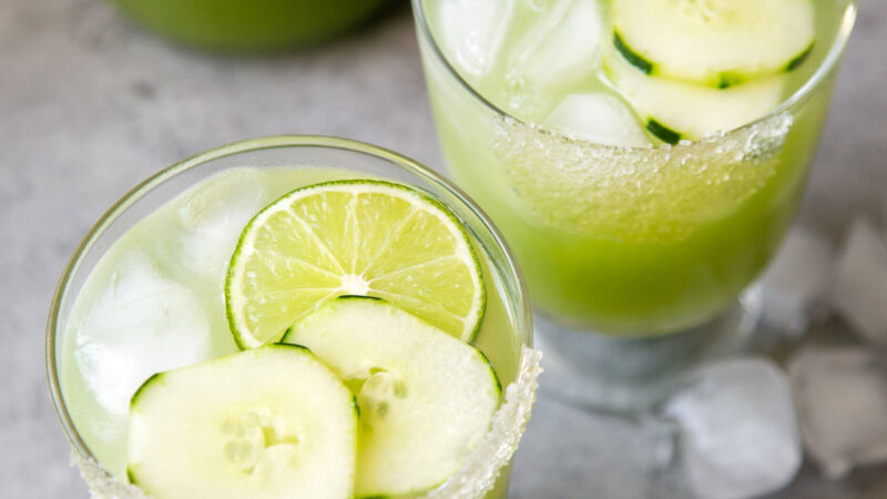 Fresh cucumber margarita