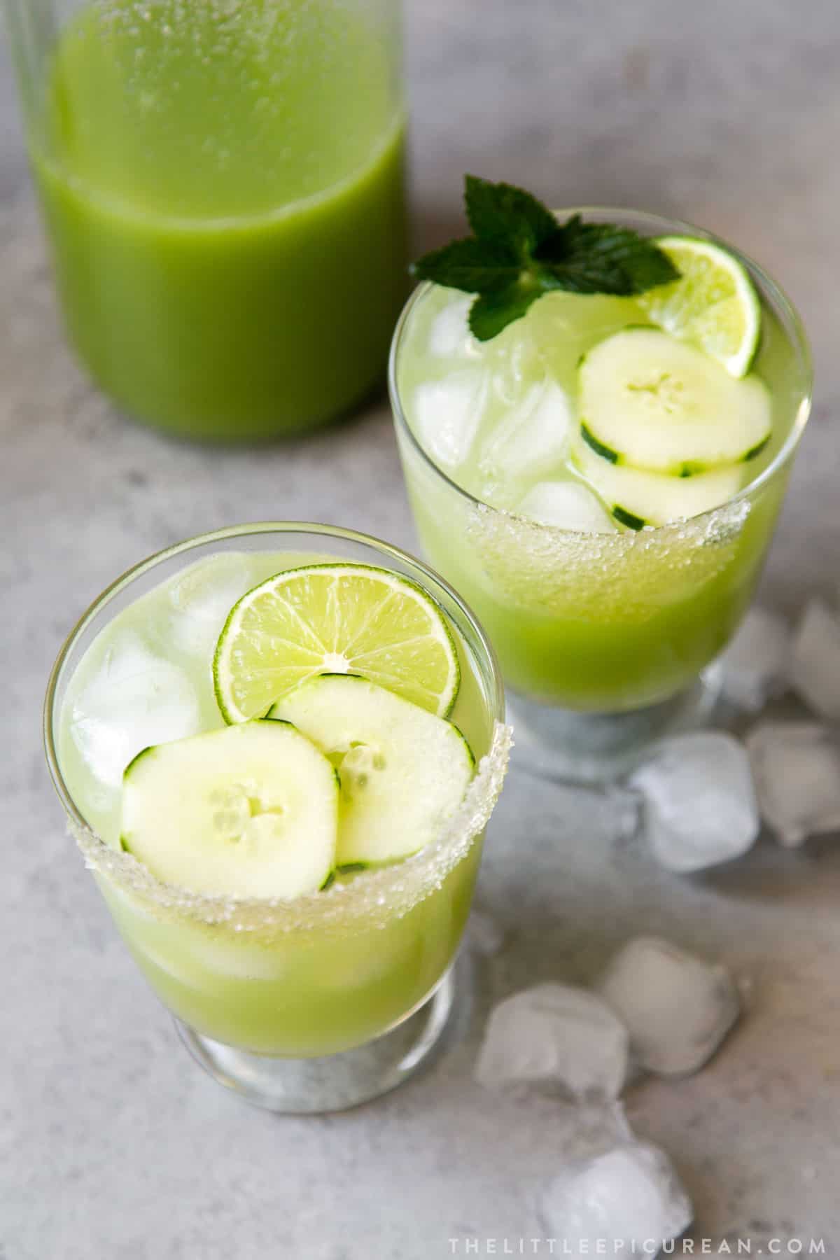 Fresh cucumber margarita