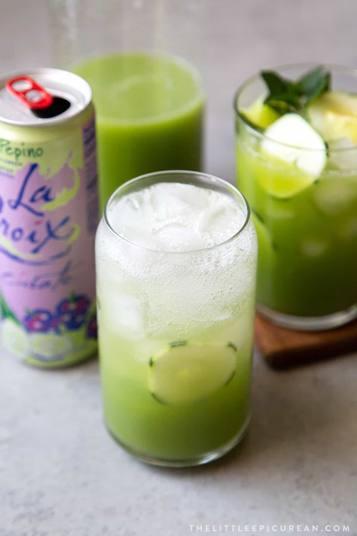 sparkling cucumber agua fresca