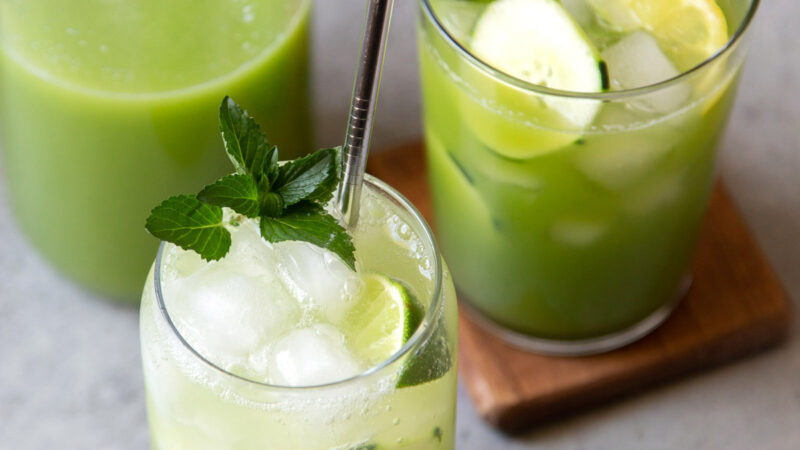 sparkling variation cucumber agua fresca