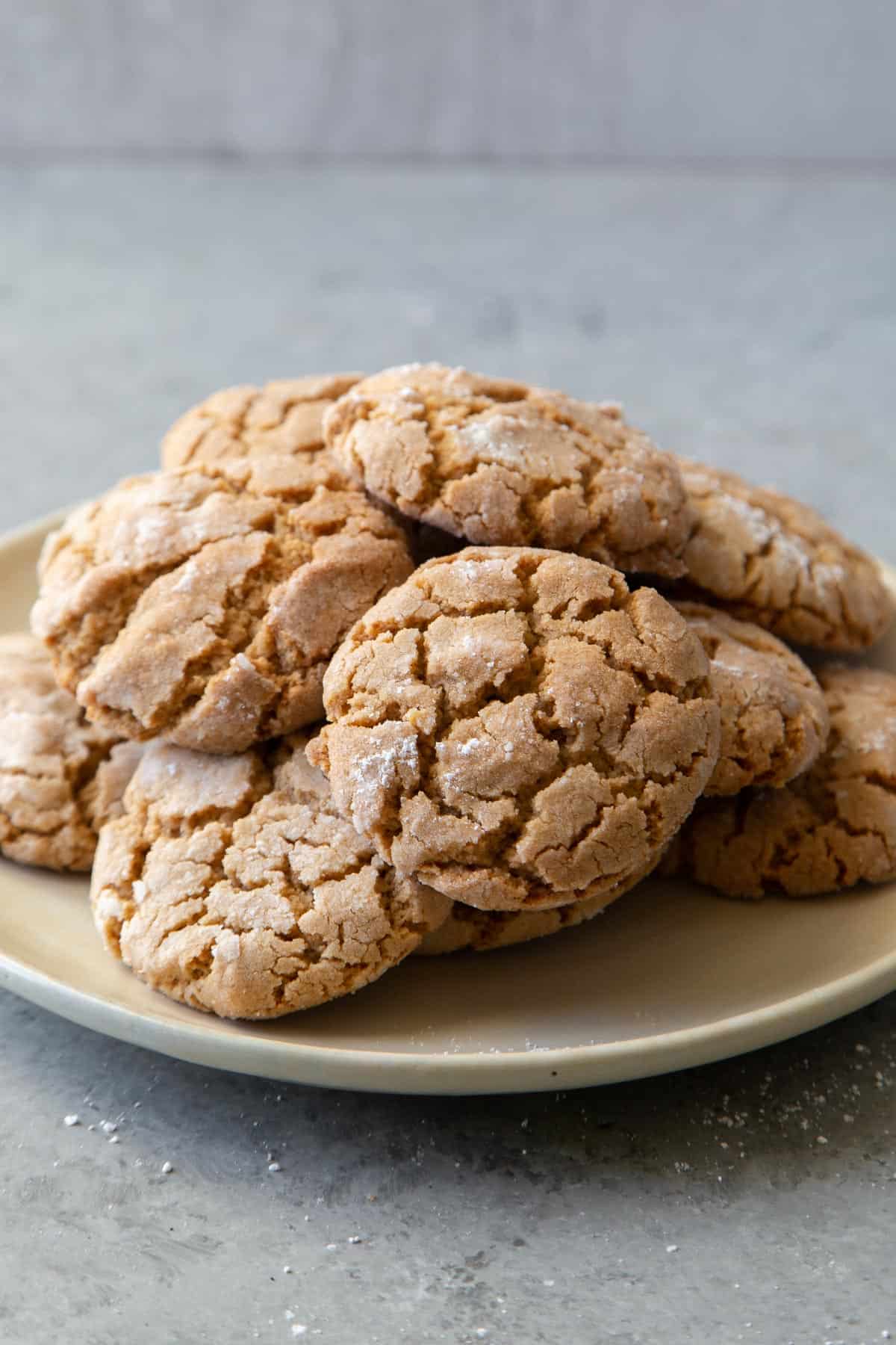 cashew cookies made with cashew butter