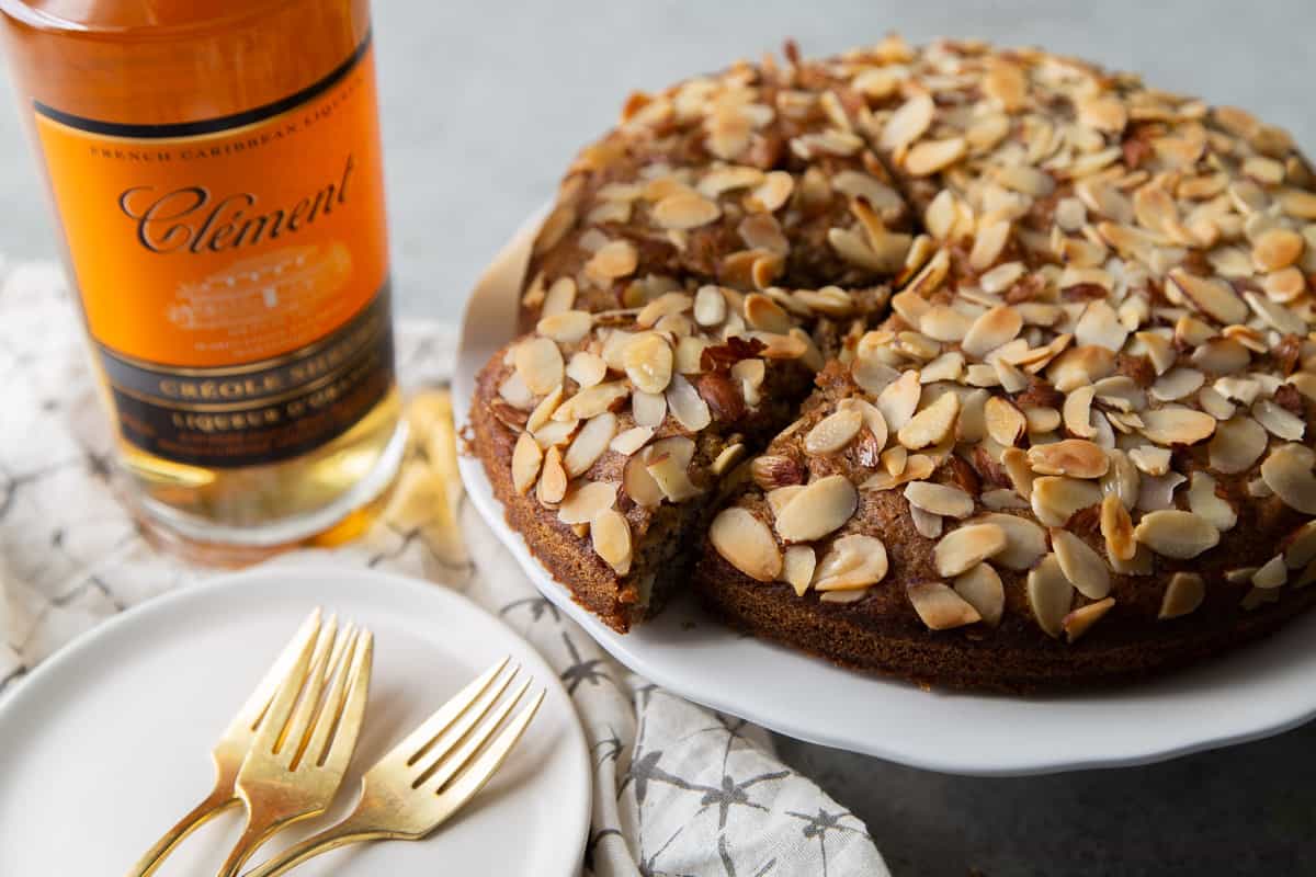 orange almond cake soaked with orange liqueur creole shrubb