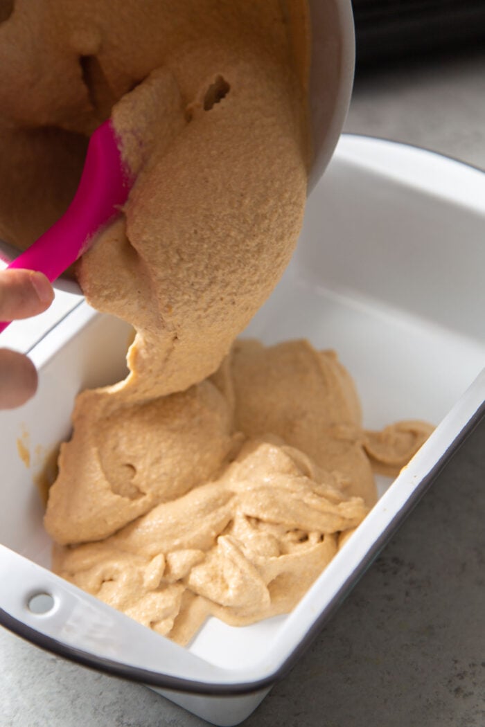 fresh churned pumpkin ice cream