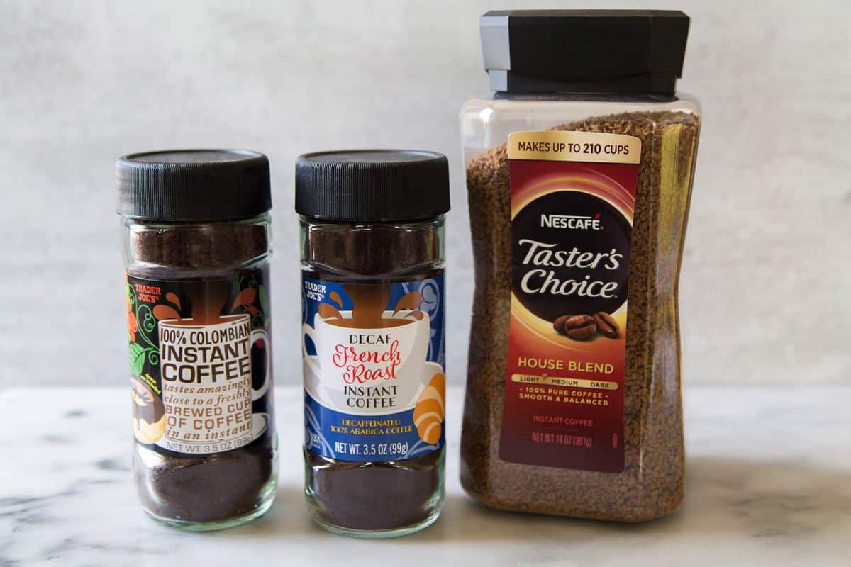 image featuring different types of instant coffee brands and options