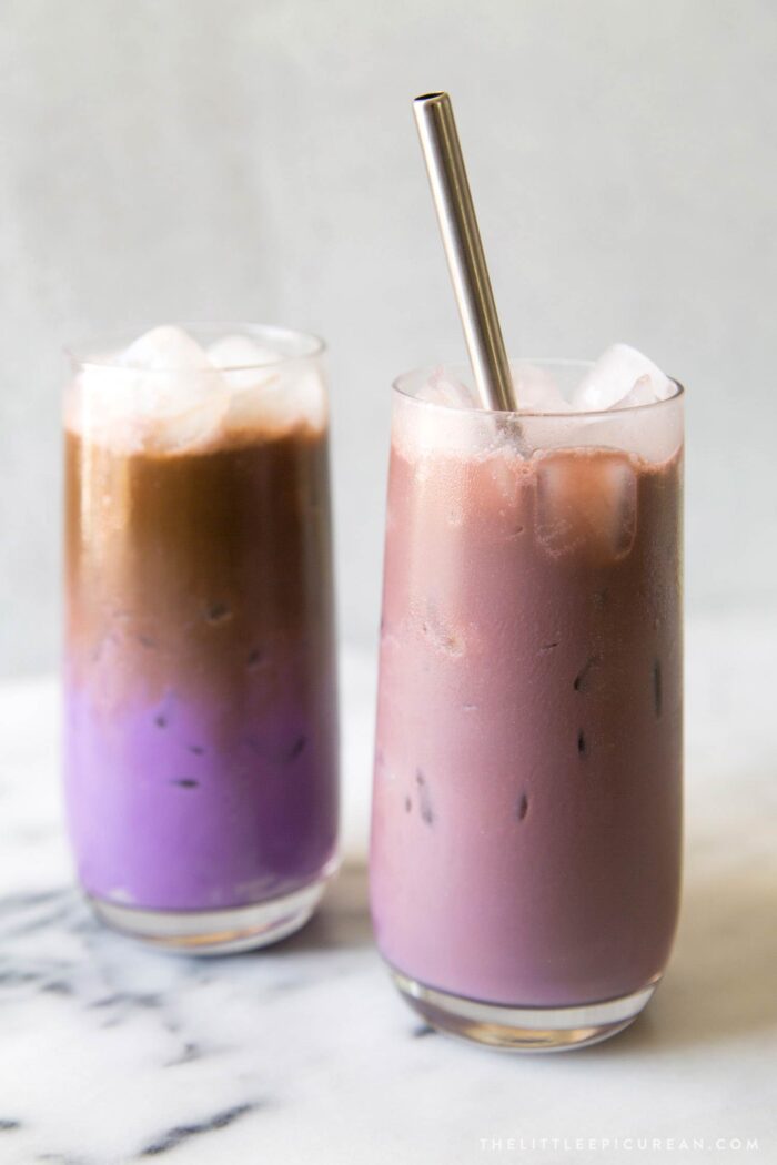 Iced Ube Latte The Little Epicurean