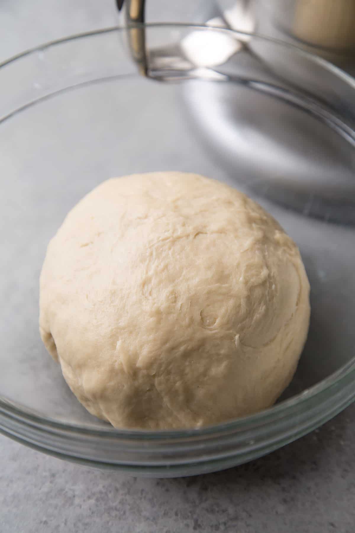kneaded smooth dough ready to rest and rise.