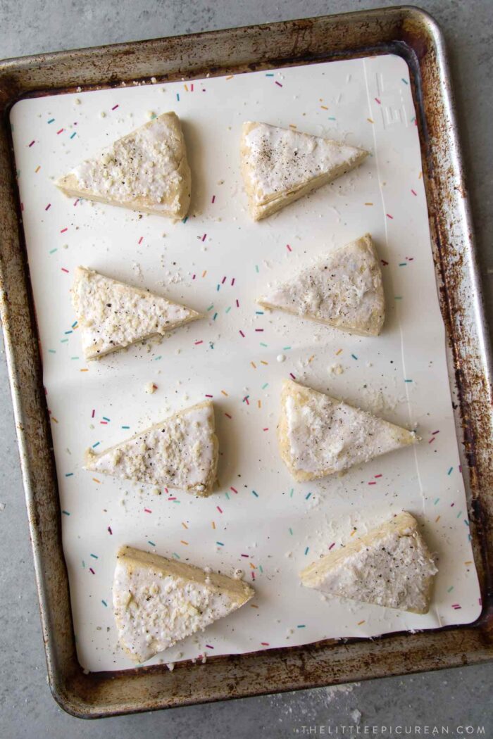 cheese scones before baking.