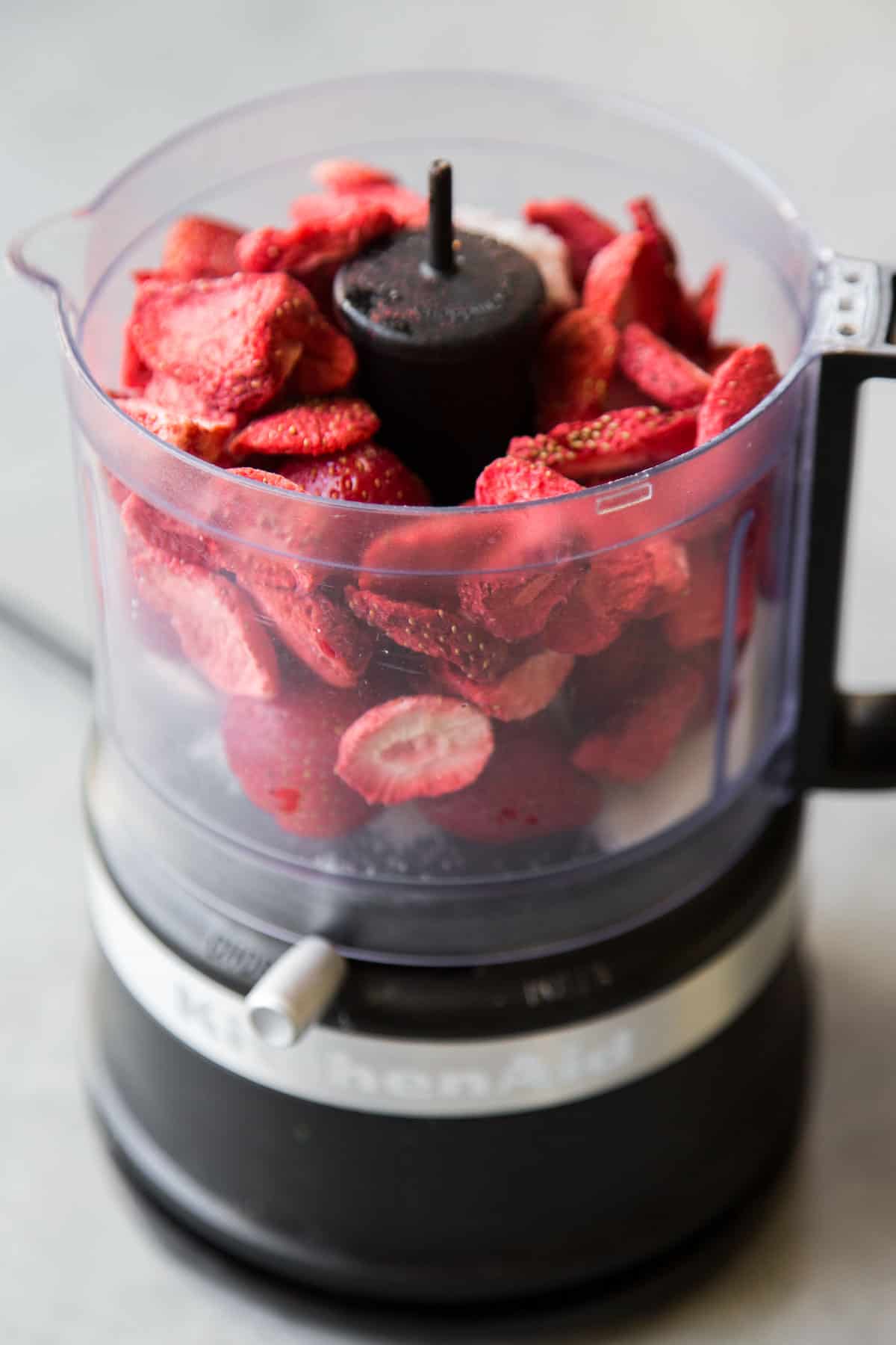 make fresh strawberry sauce in a blender or food processor.