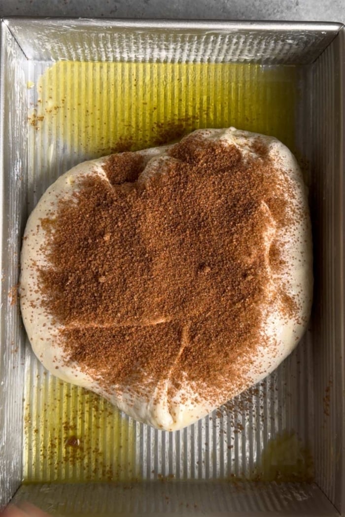 add another cinnamon sugar layer.