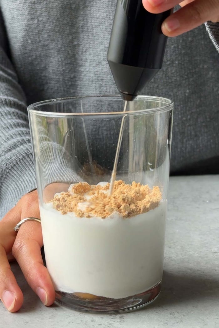 combine all ingredients together and mix until thickened.