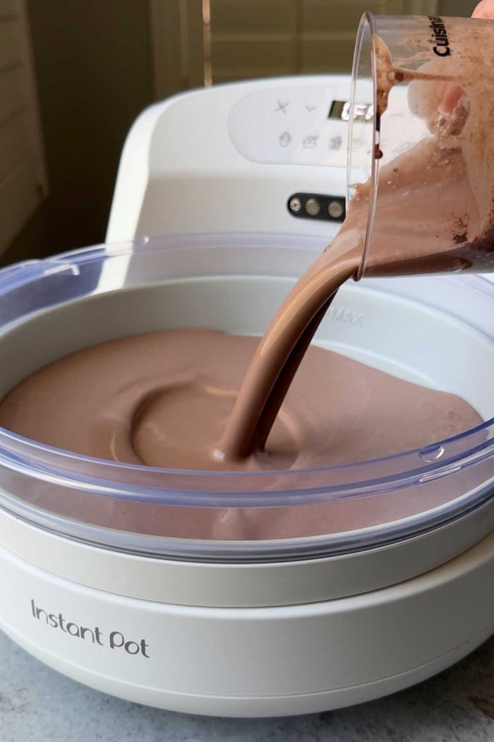 pour mixture into Instant Pot Instant Chill bowl.
