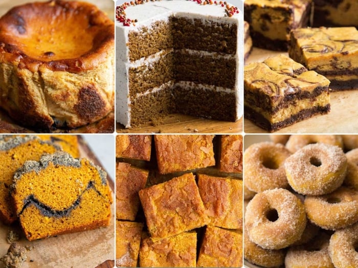 features a collection of pumpkin dessert recipe that are not pumpkin pie.